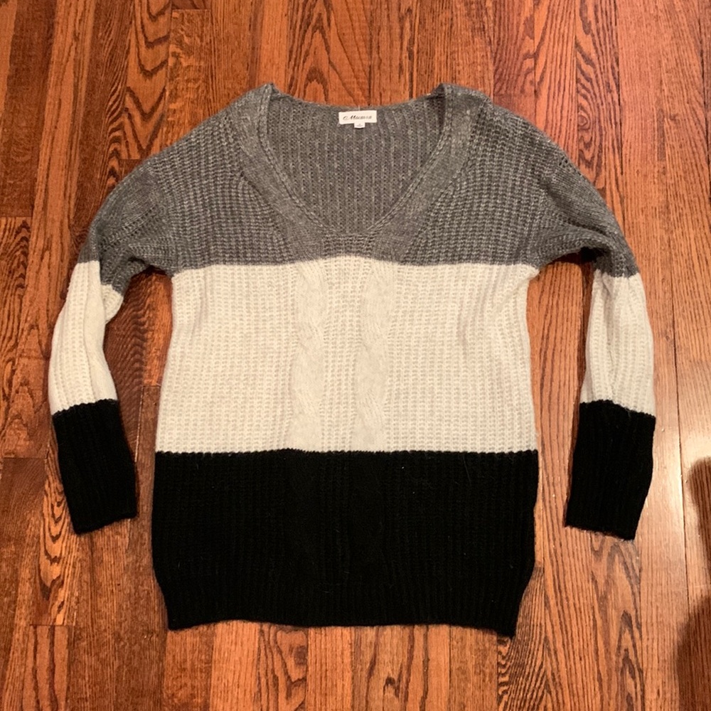 Tri-Color Sweater